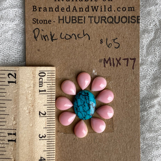 Hubei / Pink Conch Cabochon - Mix77