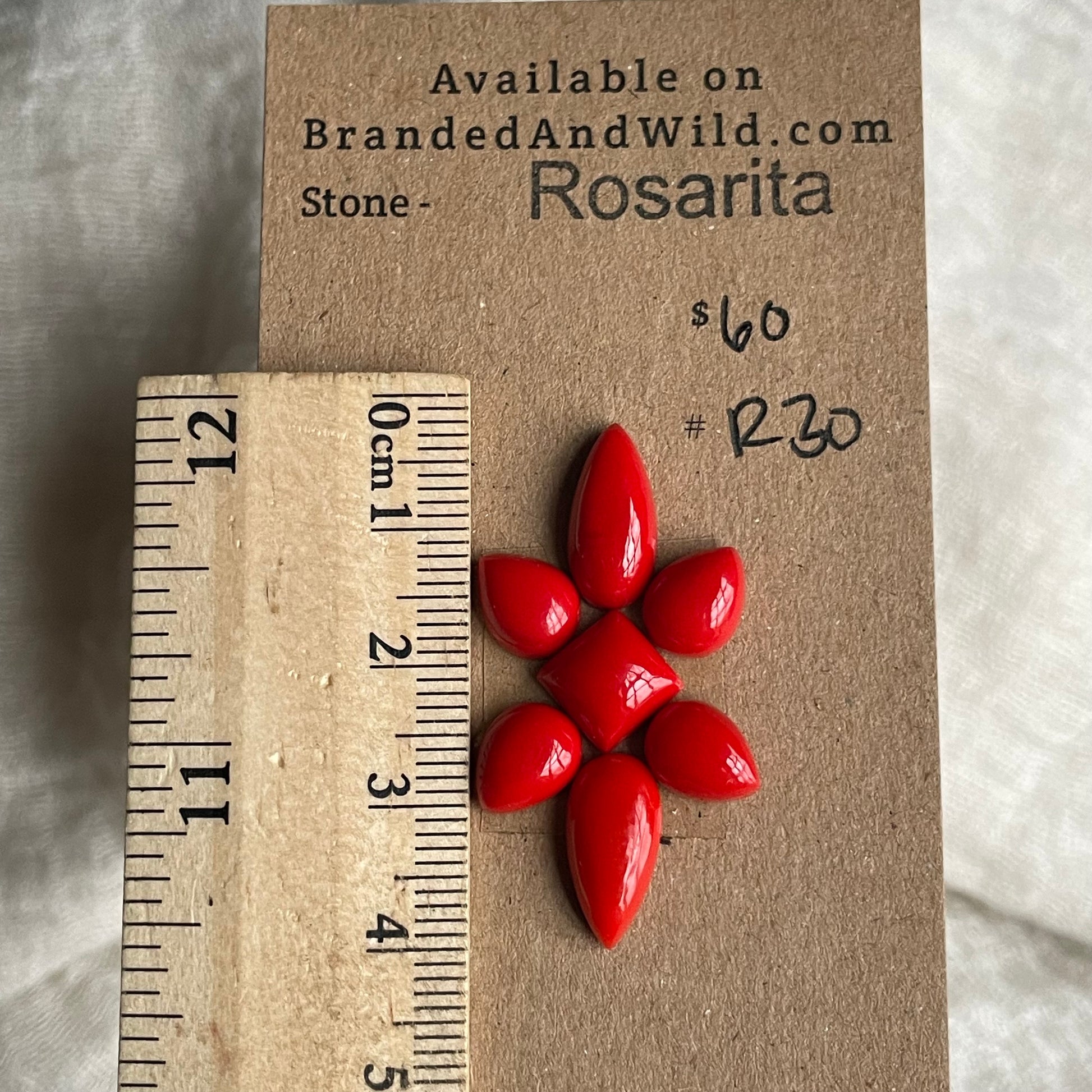 Rosarita - Cabochon - R30 37BD36FF-718D-4D48-91B7-FF35C1E33710 Brandedandwild.com