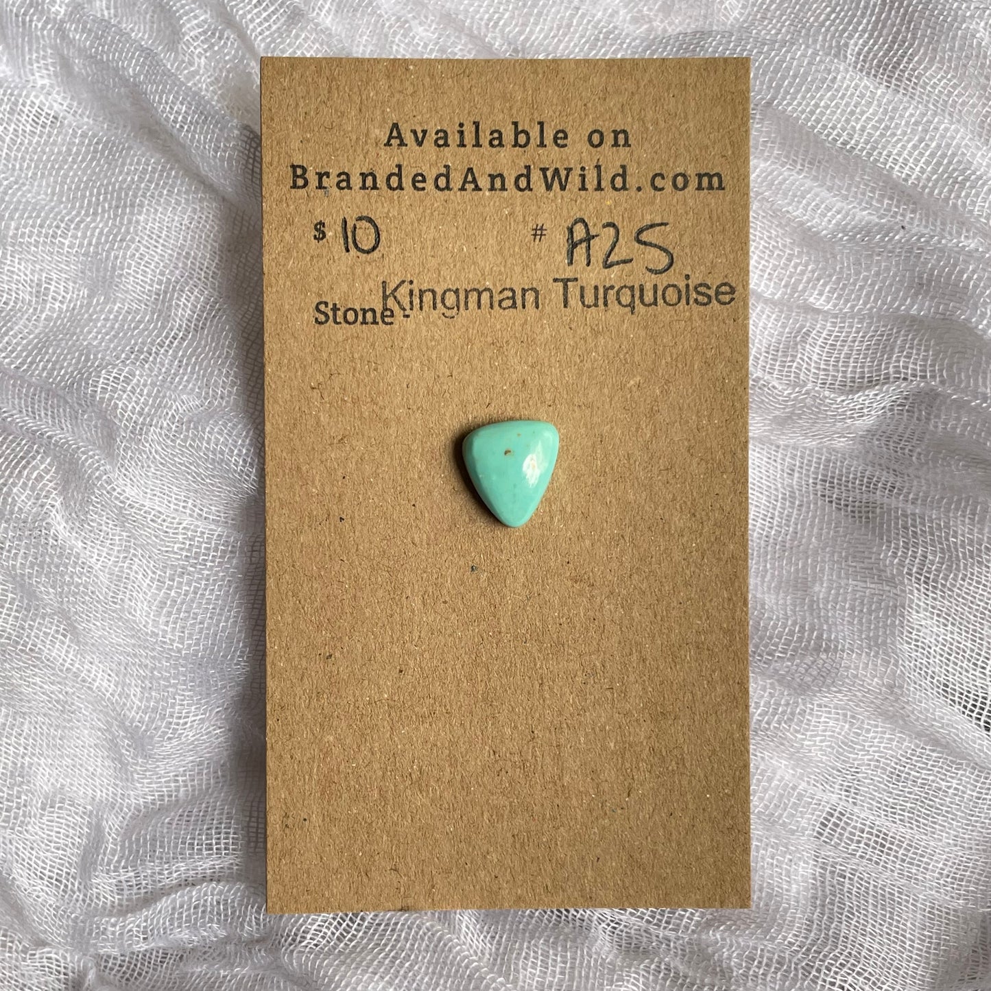 Kingman Turquoise Cabochon - KT25 37BDE35C-1D92-474A-980F-3FBCB50A4E27 Brandedandwild.com