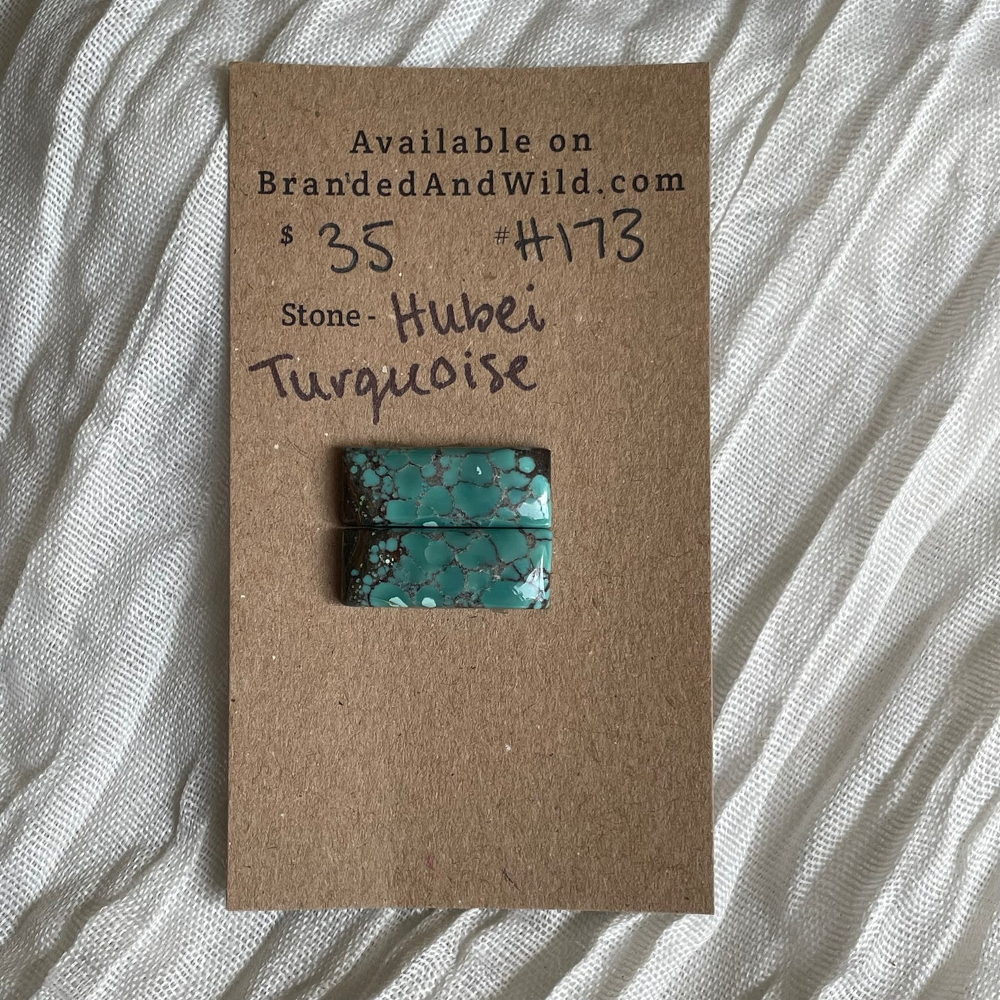 Hubei Turquoise Cabochon - H173 38164064-F40B-40AC-BCDC-72EA8FA96F70 Brandedandwild.com