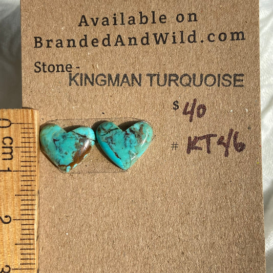 Kingman Turquoise Cabochon - KT46 38214C22-FAE5-495A-B8A1-9B6F3301B6D9 Brandedandwild.com