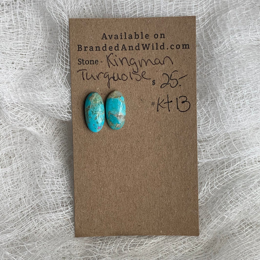 Kingman Turquoise (composite) Cabochon - KT13