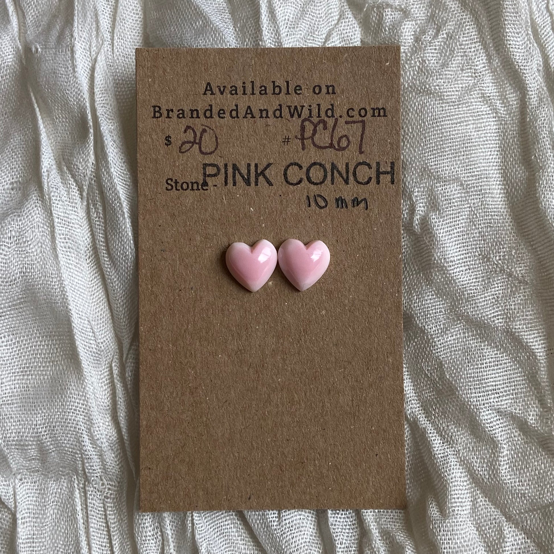 Pink Conch Cabochon - PC67 385C5E83-6EDC-4C85-84B5-02C541C3094B Brandedandwild.com