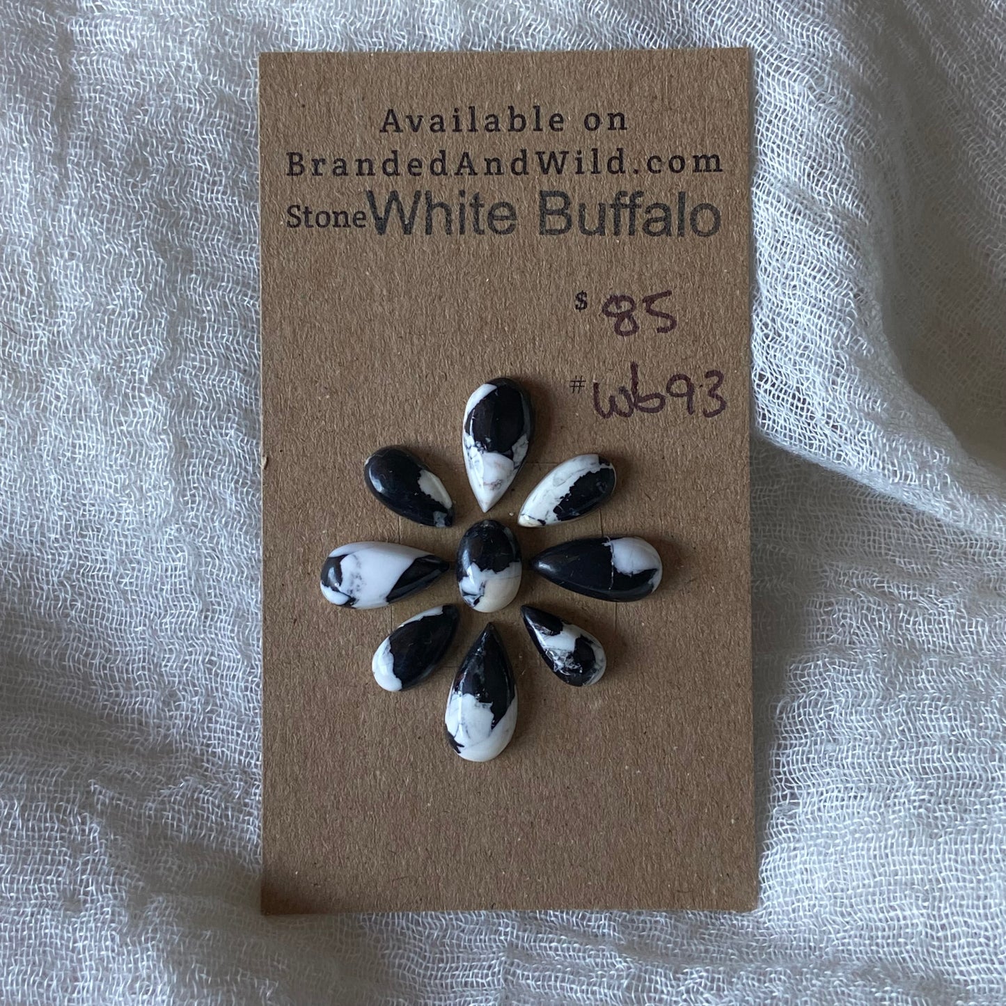 White Buffalo Cabochon - WB93