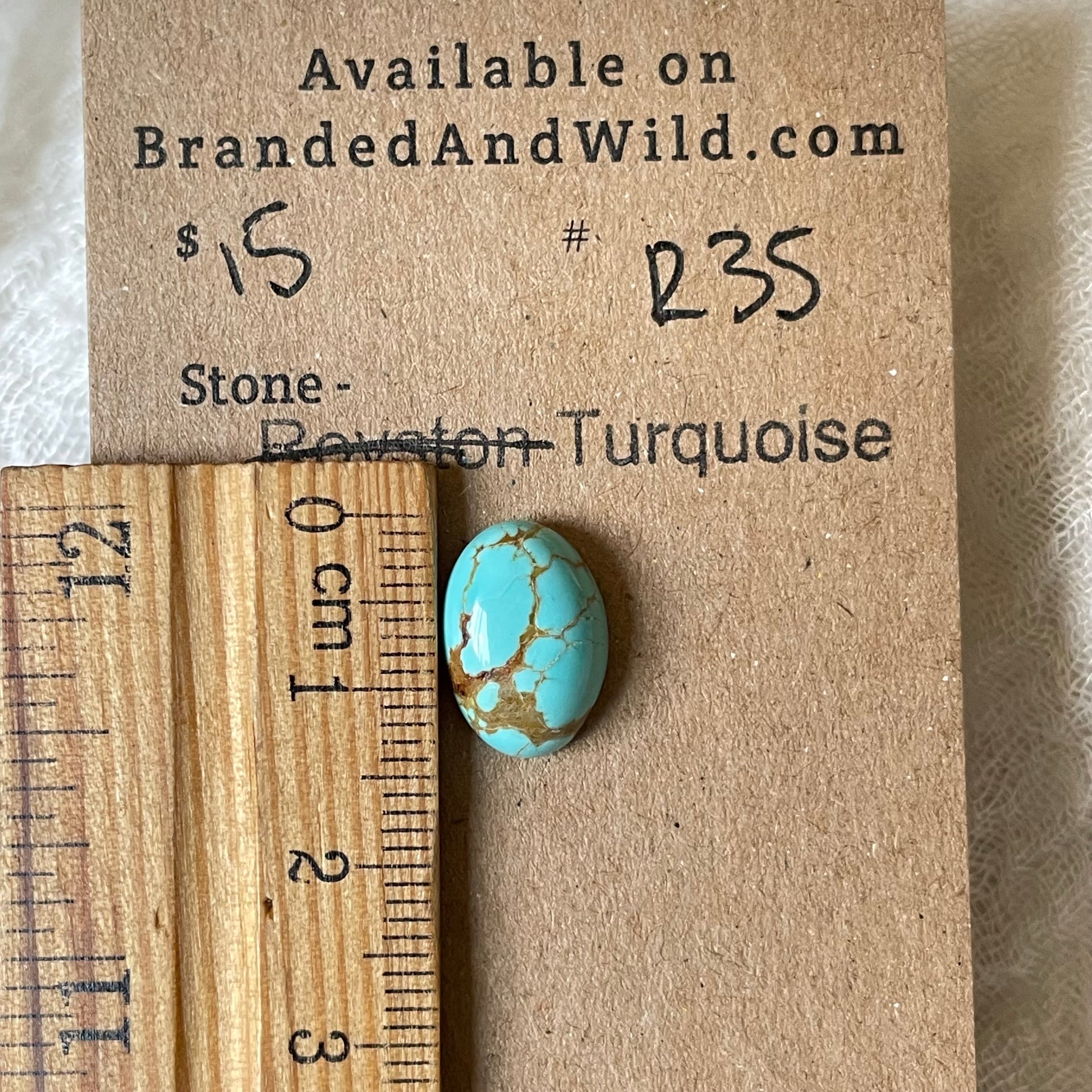 #8 Turquoise Cabochon - R35 3869B0B7-0333-4CF5-98FE-C5213A335BEE Brandedandwild.com