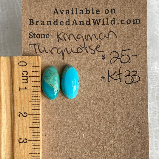 Kingman Turquoise (composite) Cabochon - KT33