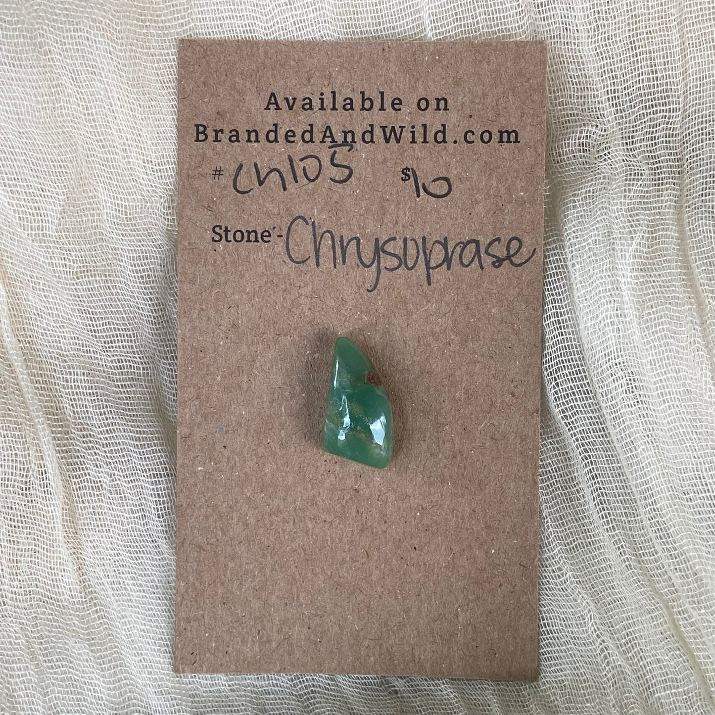 Chrysoprase Cabochon - Ch105 38BADD86-8192-478D-9415-98F2600CC774 Brandedandwild.com