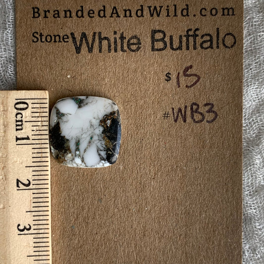 White Buffalo Cabochon - WB3