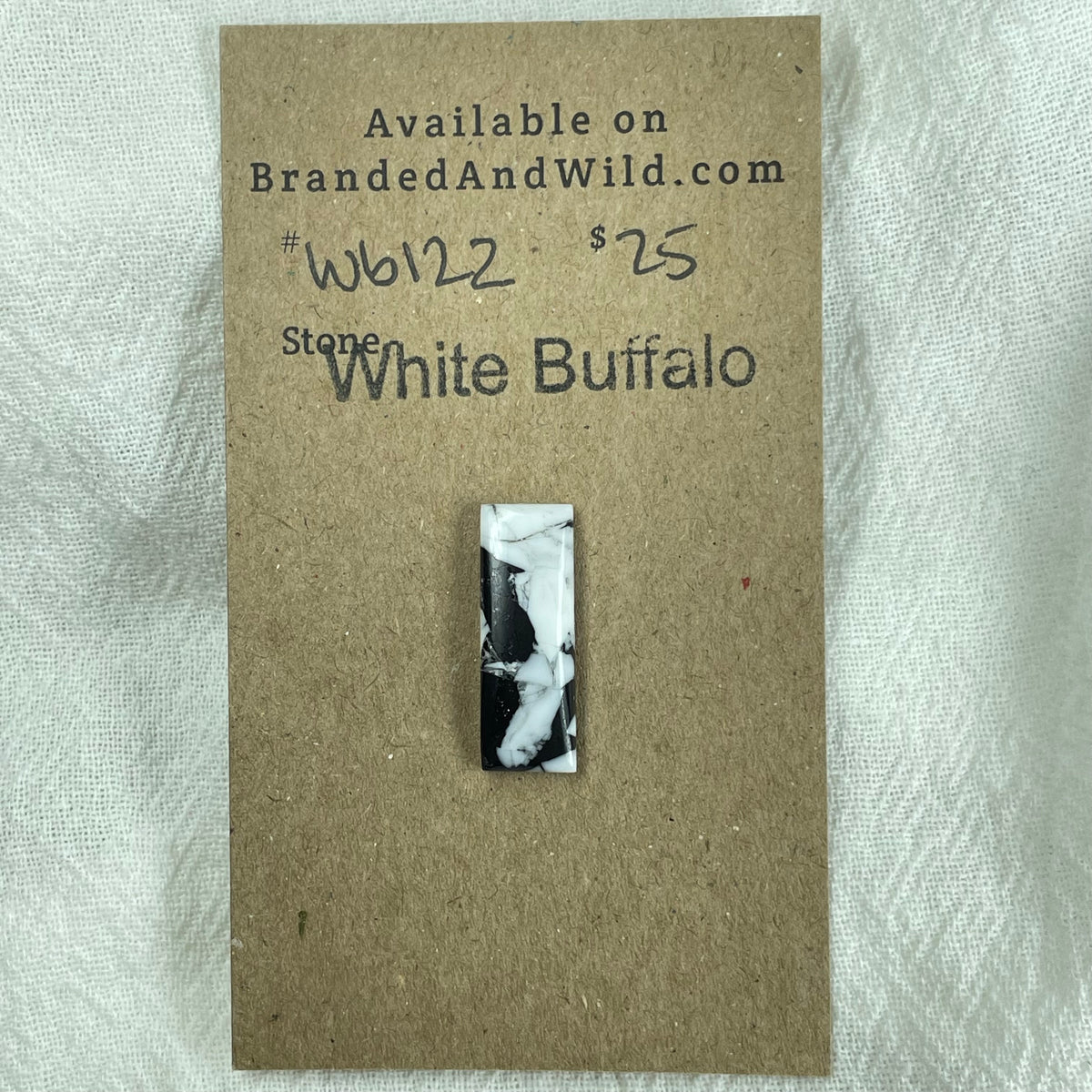 White Buffalo Cabochon - WB122 38D1B260-FEC9-4A6B-AD9C-682E1FE501B0 Brandedandwild.com