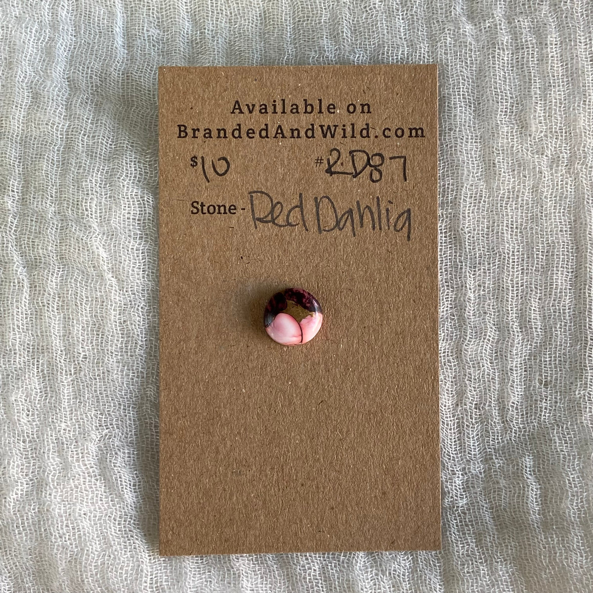Red Dahlia Cabochon - RD87