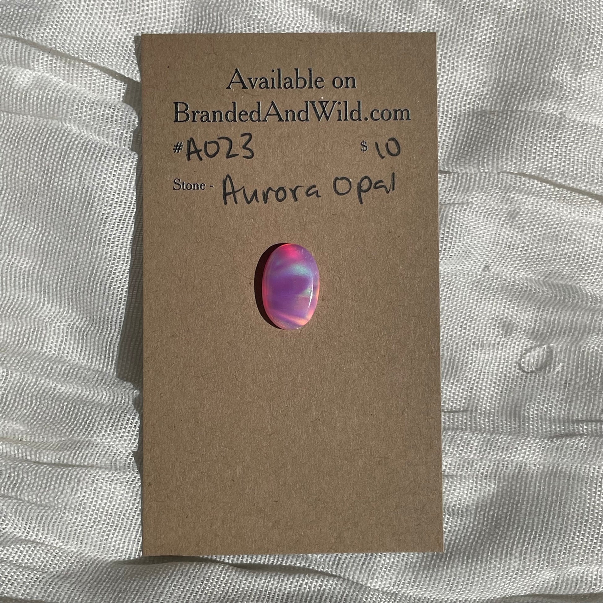Aurora Opal Cabochon - A023 38EF0591-FD04-4888-BFE4-0DC3702D2DD5 Brandedandwild.com