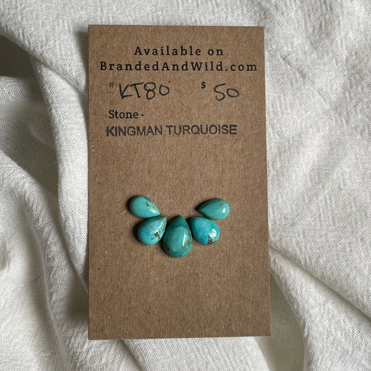 Kingman Turquoise Cabochon - KT80