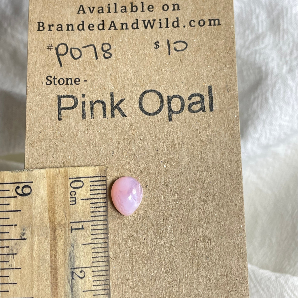 Pink Opal Cabochon - PO78 3900B7E7-0A81-48F9-B8D3-3C11B05C57C8 Brandedandwild.com