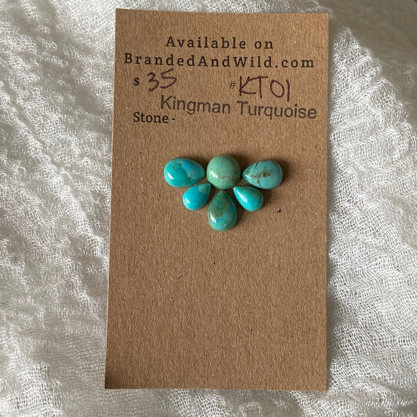 Kingman Turquoise Cabochon - KT01
