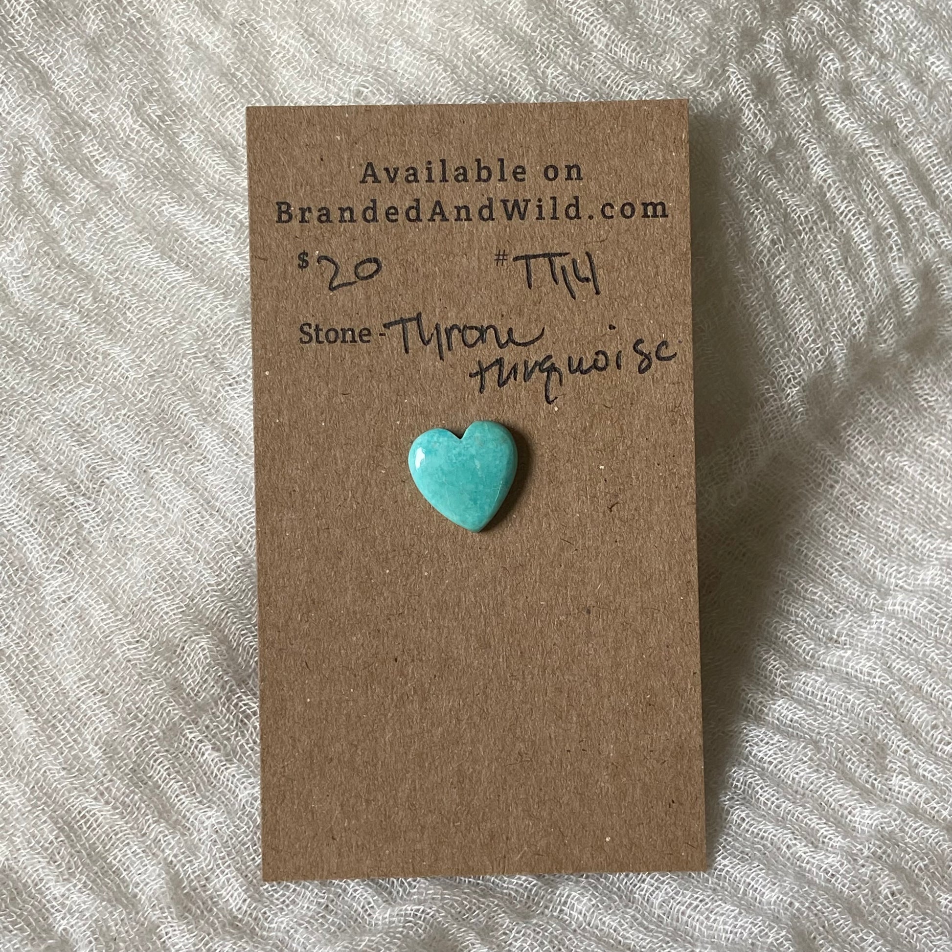 Tyrone Turquoise Cabochon - TT14 3955EE14-8368-4FB7-97CF-EE5C5AEB18E2 Brandedandwild.com