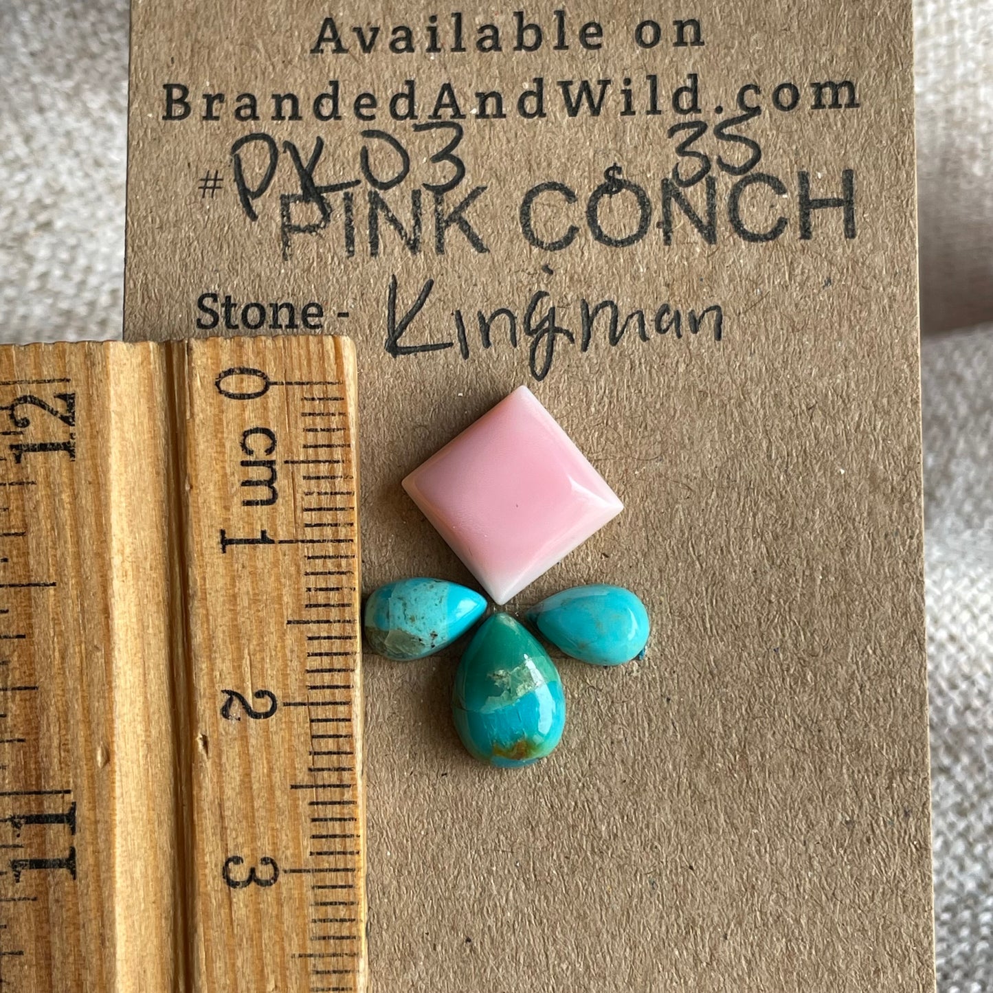 Pink Conch / Kingman Cabochon - PK03