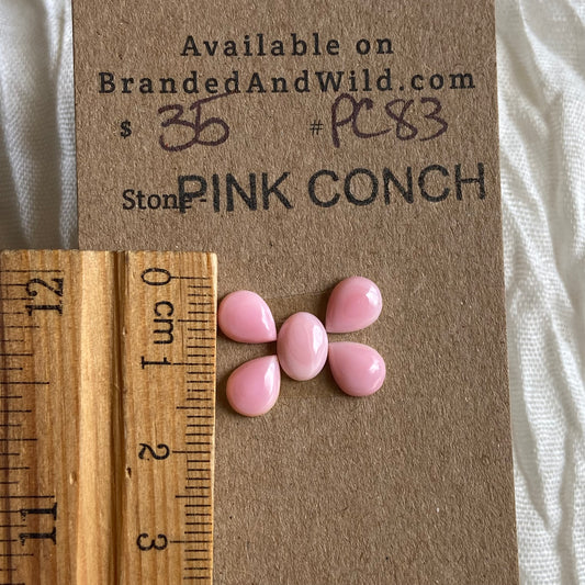 Pink Conch Cabochon - PC83 397140DB-C833-4EDF-BC8C-87D819BB97C8 Brandedandwild.com