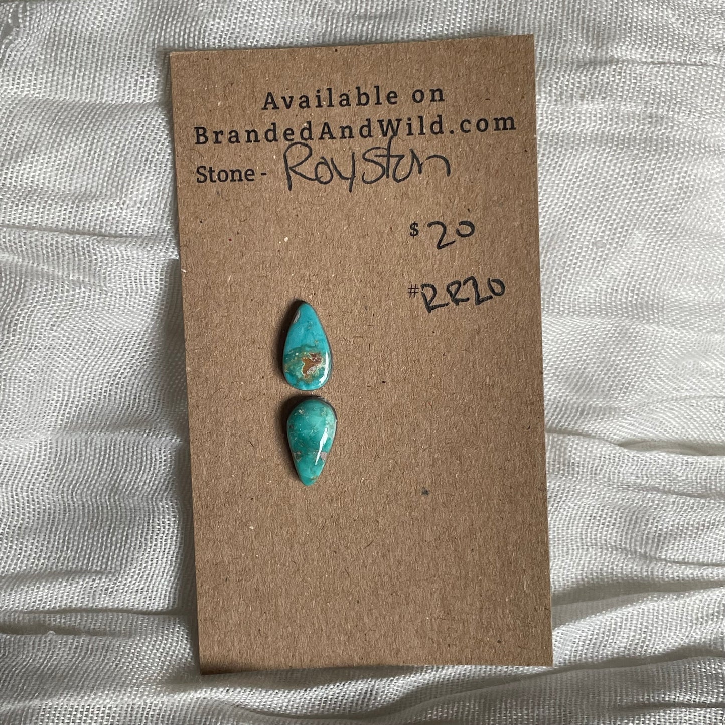 Royston Ribbon Turquoise Cabochon RR20 398BC97A-B085-412F-AB06-10C491582978 Brandedandwild.com