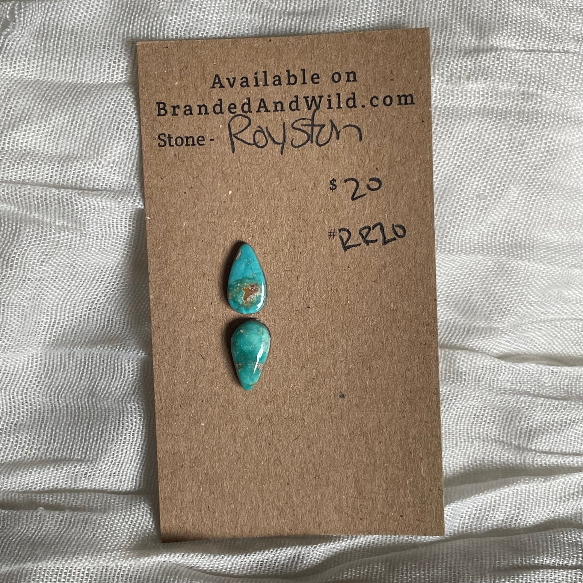 Royston Ribbon Turquoise Cabochon RR20 398BC97A-B085-412F-AB06-10C491582978 Brandedandwild.com