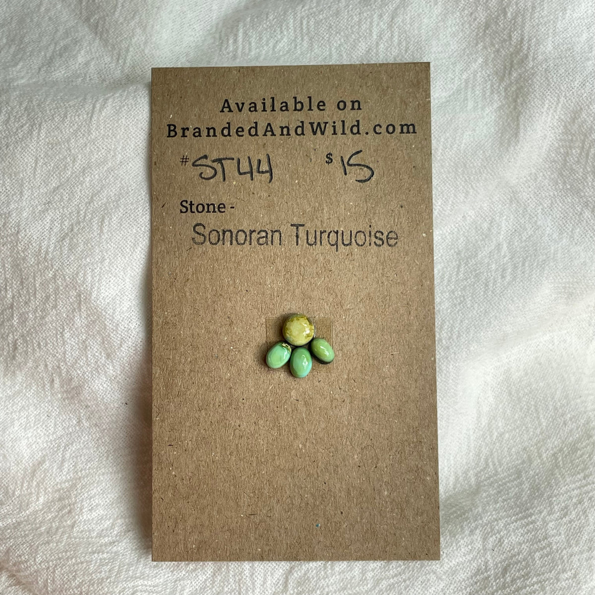 Sonoran Turquoise Cabochon - ST44 39947376-2180-49E0-86EE-CD88ED32807D Brandedandwild.com