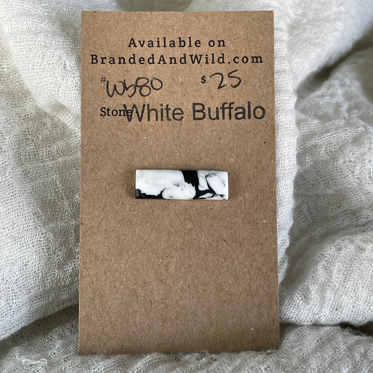 White Buffalo Cabochon - WB80