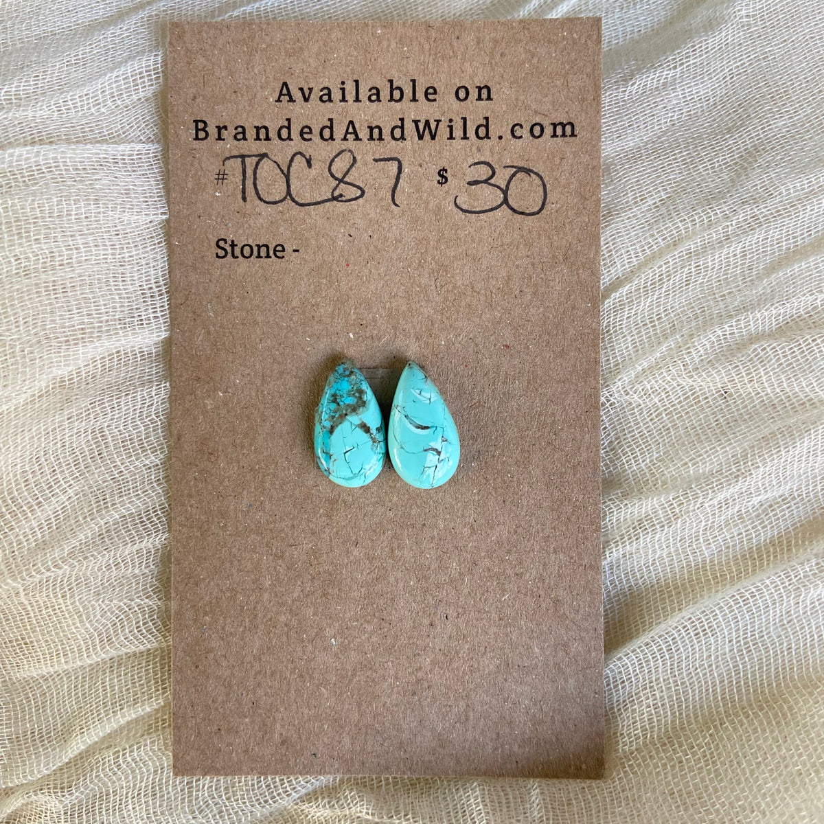 Turquoise, Oyster Shell, Copper Cabochon - TOC87 39AF330E-4E0E-4417-BF9E-F83D3C8ED1BC Brandedandwild.com