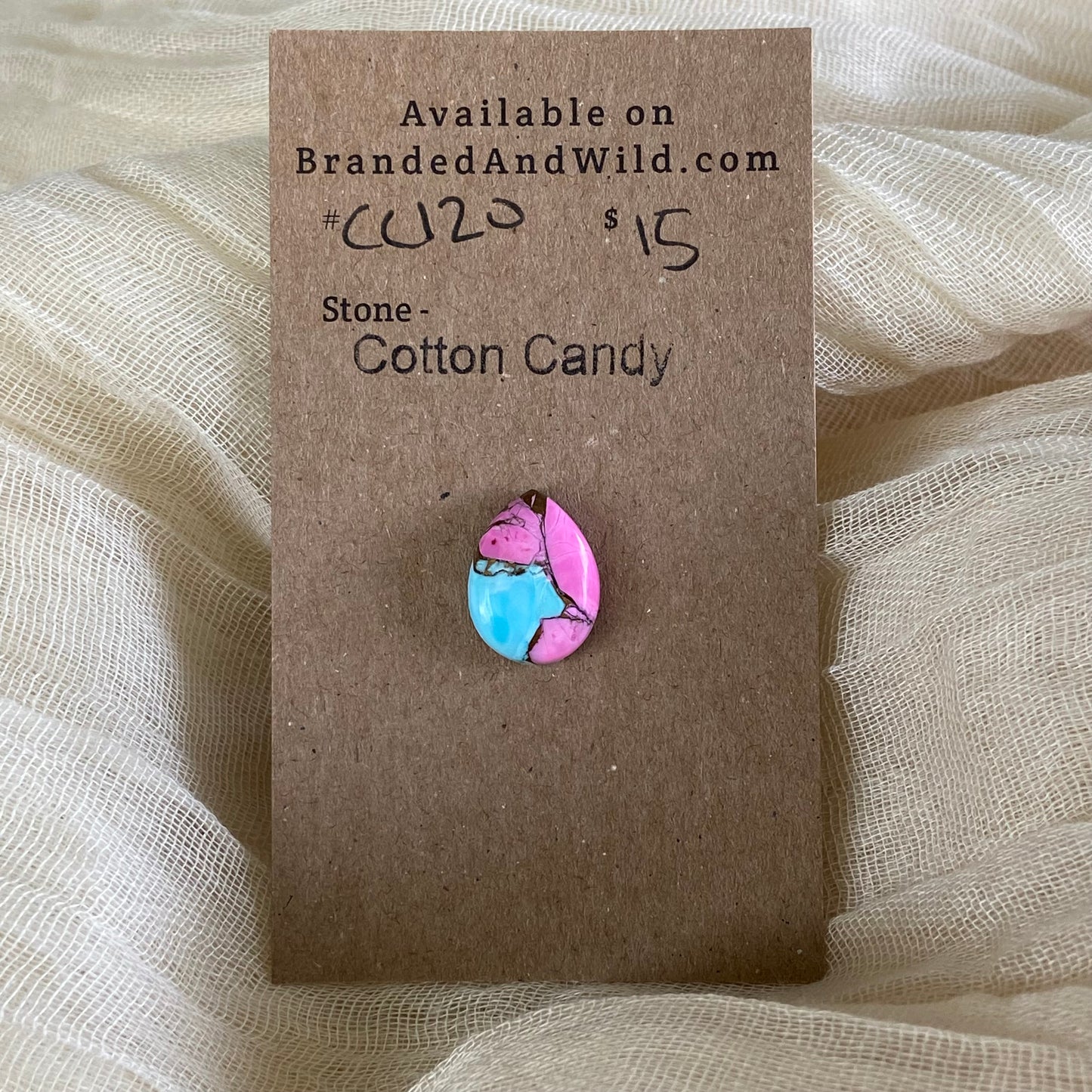 Cotton Candy Cabochon - CC120 39E42ADA-09EC-4AA0-9B0A-E5C134B3BB70 Brandedandwild.com