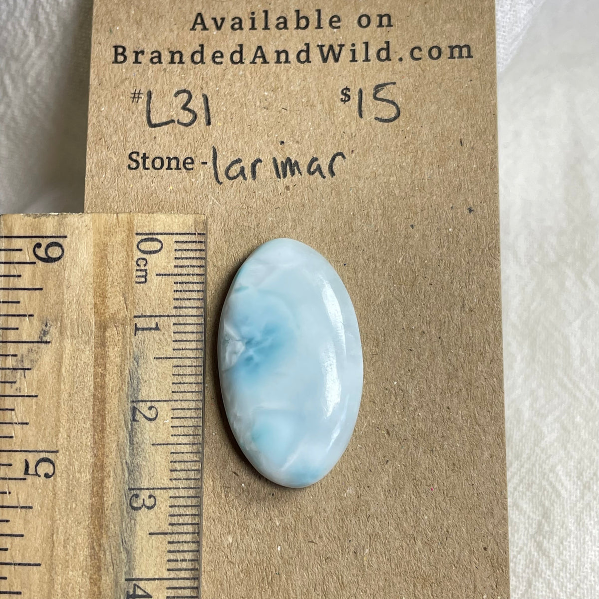 Larimar Cabochon - L31 39EA87D7-773B-4313-9ABD-445DD443DD45 Brandedandwild.com