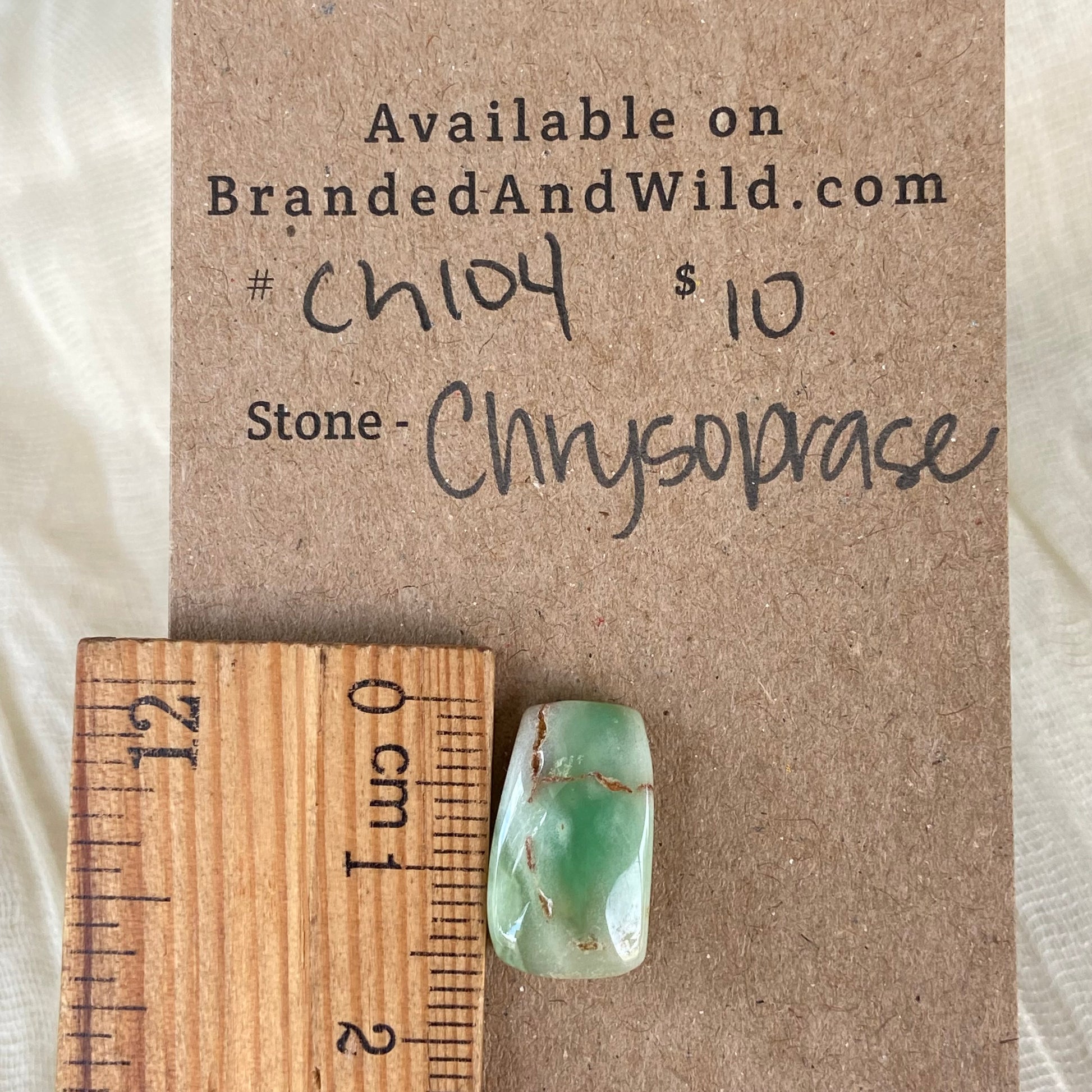 Chrysoprase Cabochon - Ch104 39F39DE6-A59C-4EC2-8E60-C21ABC7E2371 Brandedandwild.com