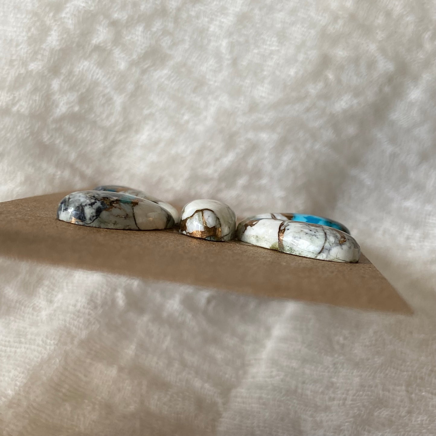 Kingman Turquoise, White Buffalo, Copper Cabochon - KWC5 3A03312B-389F-4298-9901-654915F95057 Brandedandwild.com