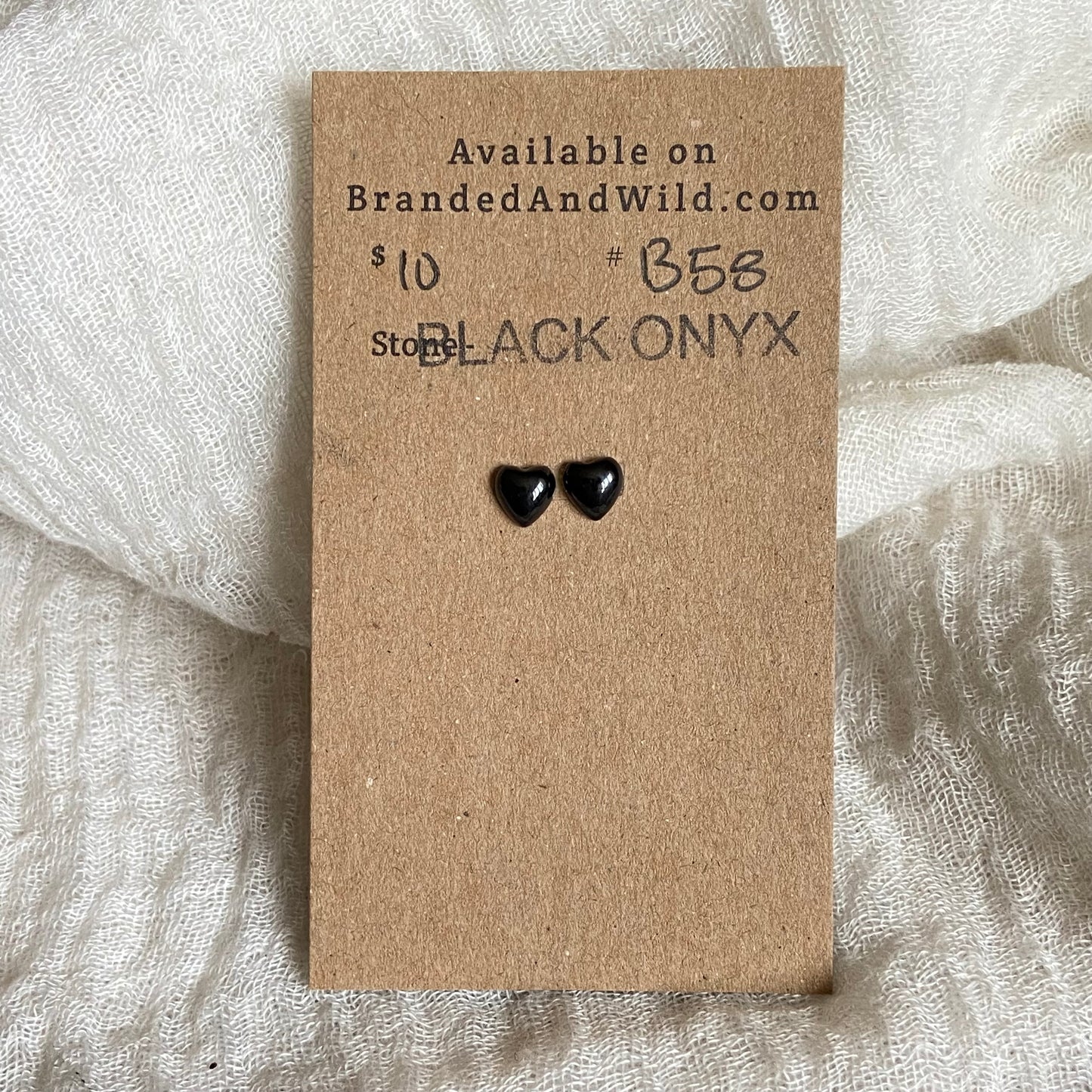 Black Onyx Cabochon - B58 3A4301CC-A118-4E38-B0F9-D623D9B9853E Brandedandwild.com