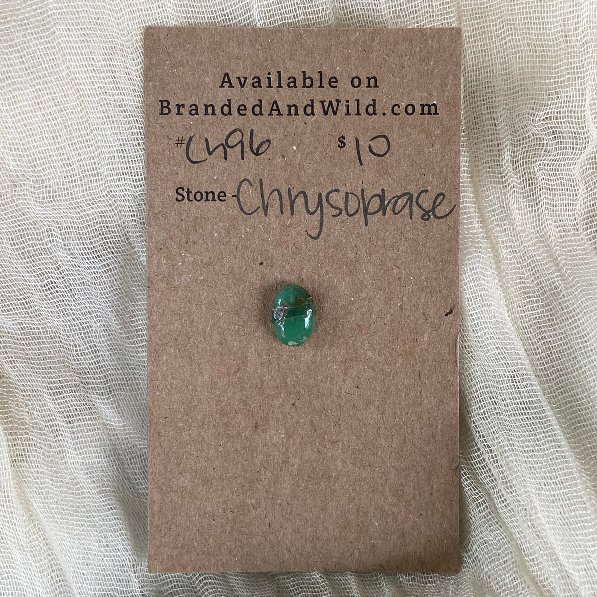 Chrysoprase Cabochon - Ch96 3A59B37B-3212-4F86-B05C-35800A9C323B Brandedandwild.com