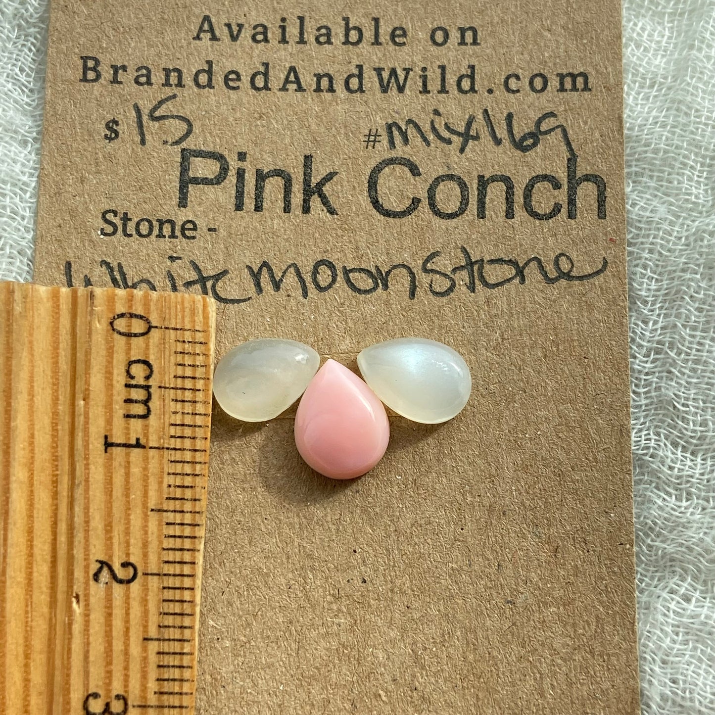 Pink Conch / White Moonstone- Mix169