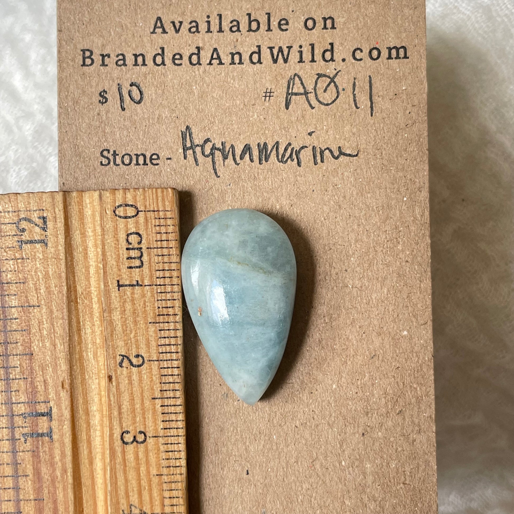 Aquamarine Cabochon AQ11 3A6ACF9E-85C8-45E2-A33B-884359FB12FE Brandedandwild.com