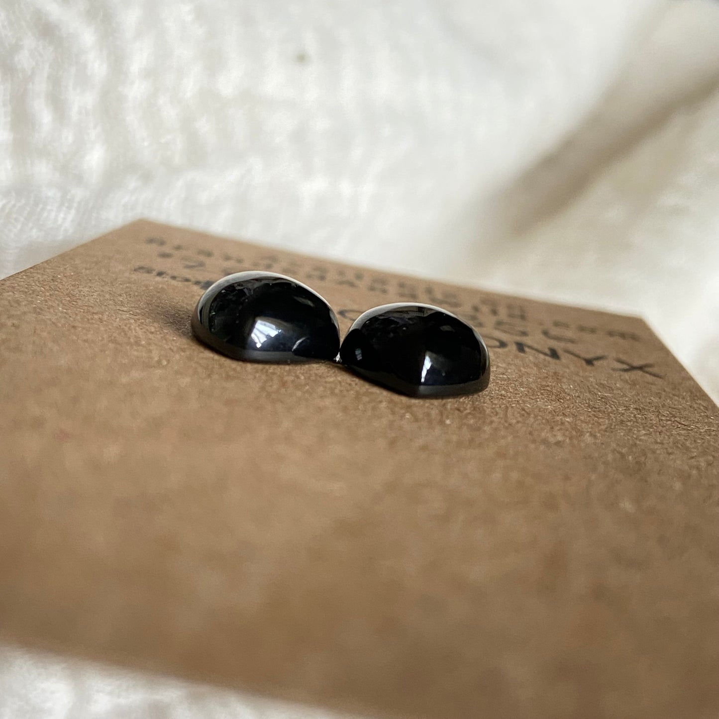 Black Onyx Cabochon - B056 3A75FD5E-CB7B-4ADF-ADAB-6BCE4295F287 Brandedandwild.com