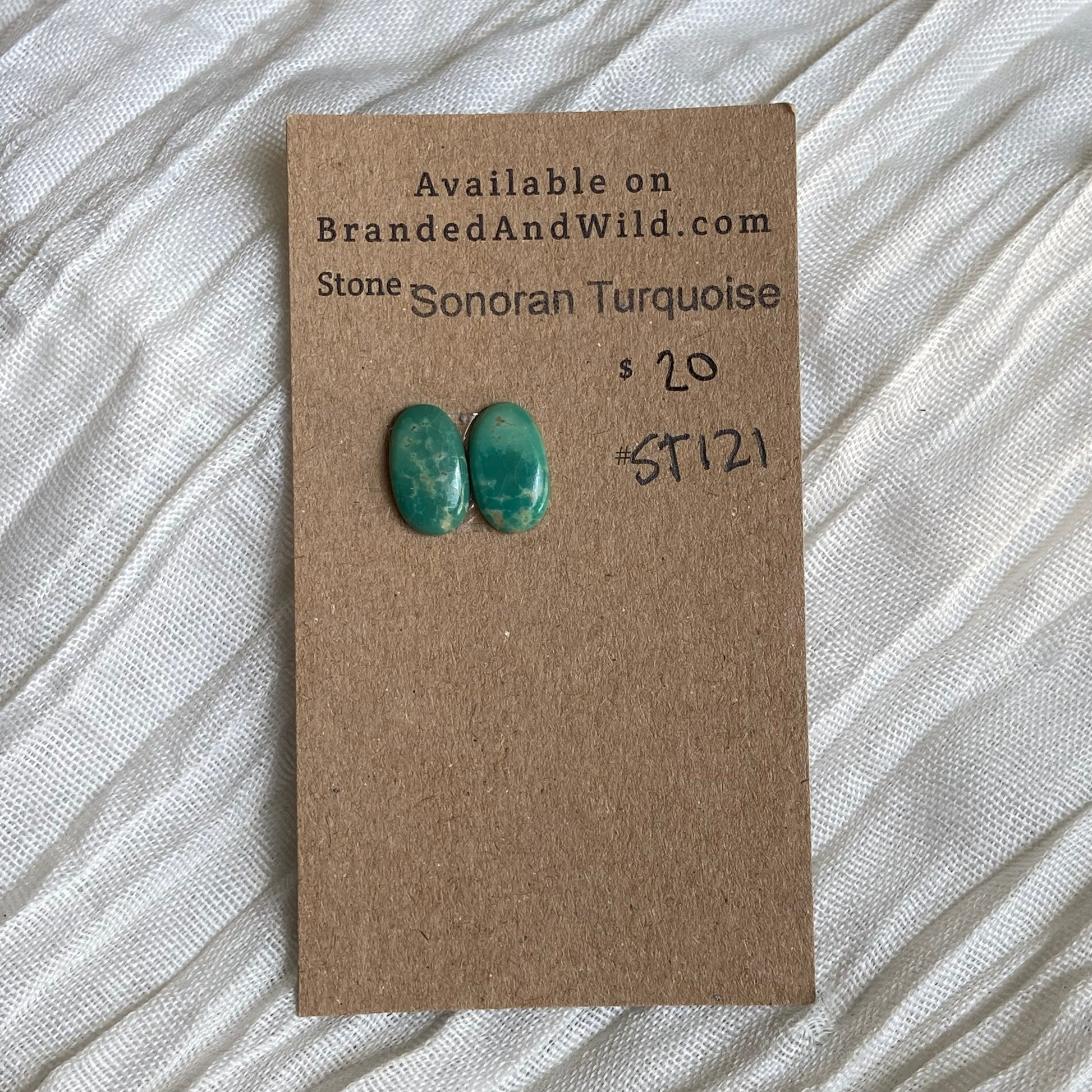 Sonoran Turquoise Cabochon - ST121 3AAEF176-4FCD-41E2-B6EB-E555662312D9 Brandedandwild.com