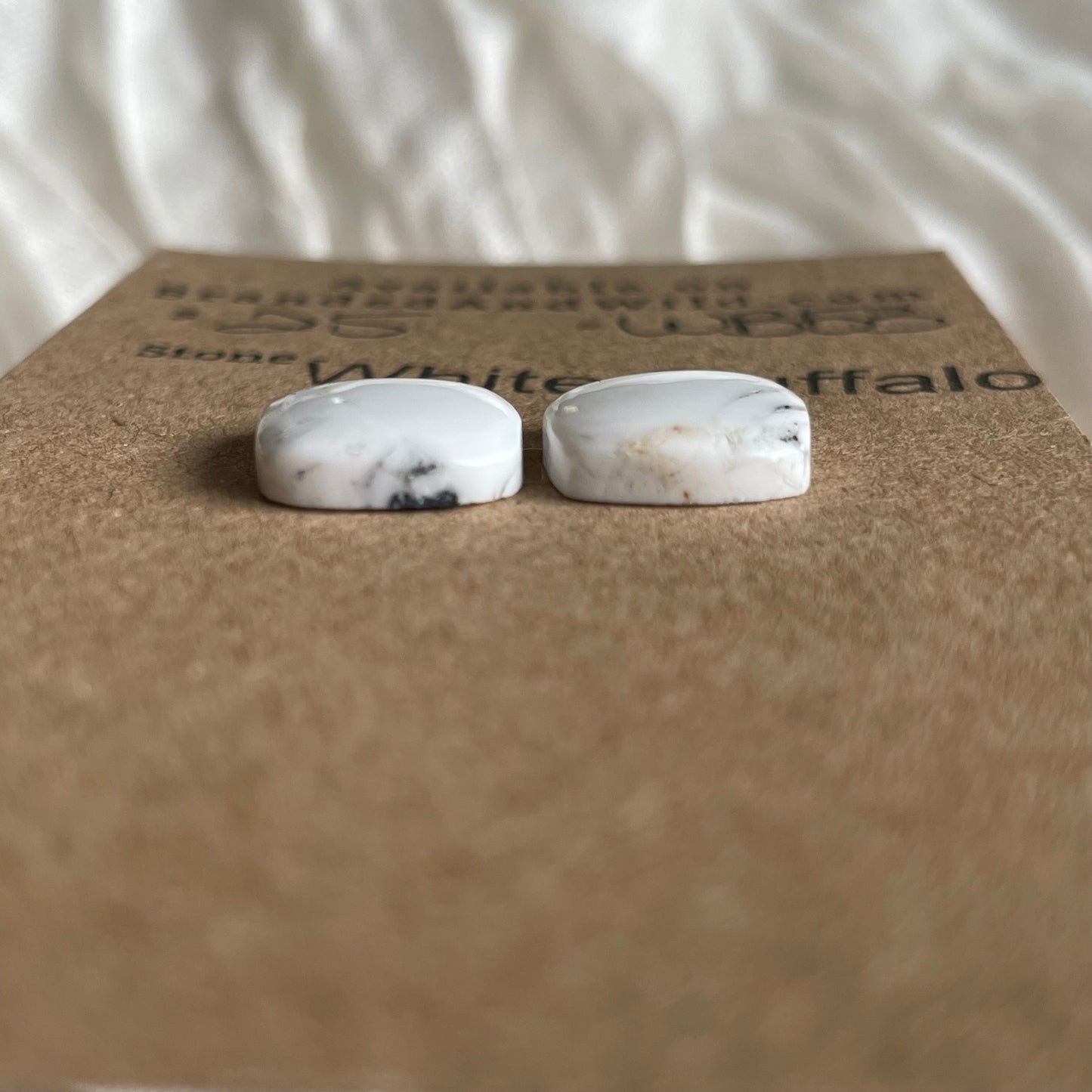 White Buffalo Cabochon - WB53 3AC0380B-DD8C-4DFB-9D8D-3D12B7AB5FCF Brandedandwild.com
