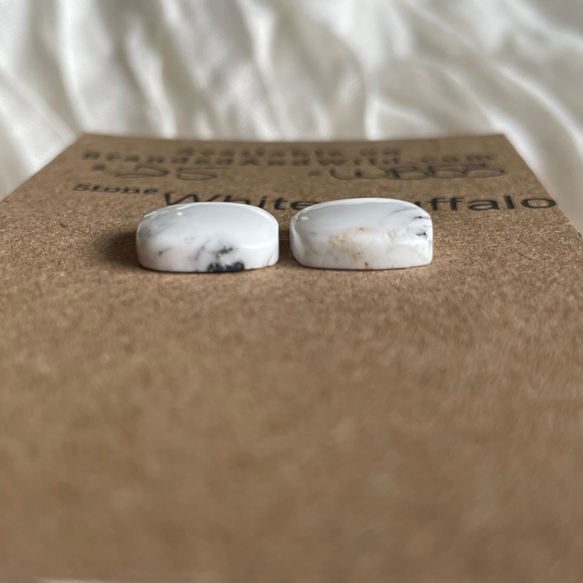 White Buffalo Cabochon - WB53 3AC0380B-DD8C-4DFB-9D8D-3D12B7AB5FCF Brandedandwild.com