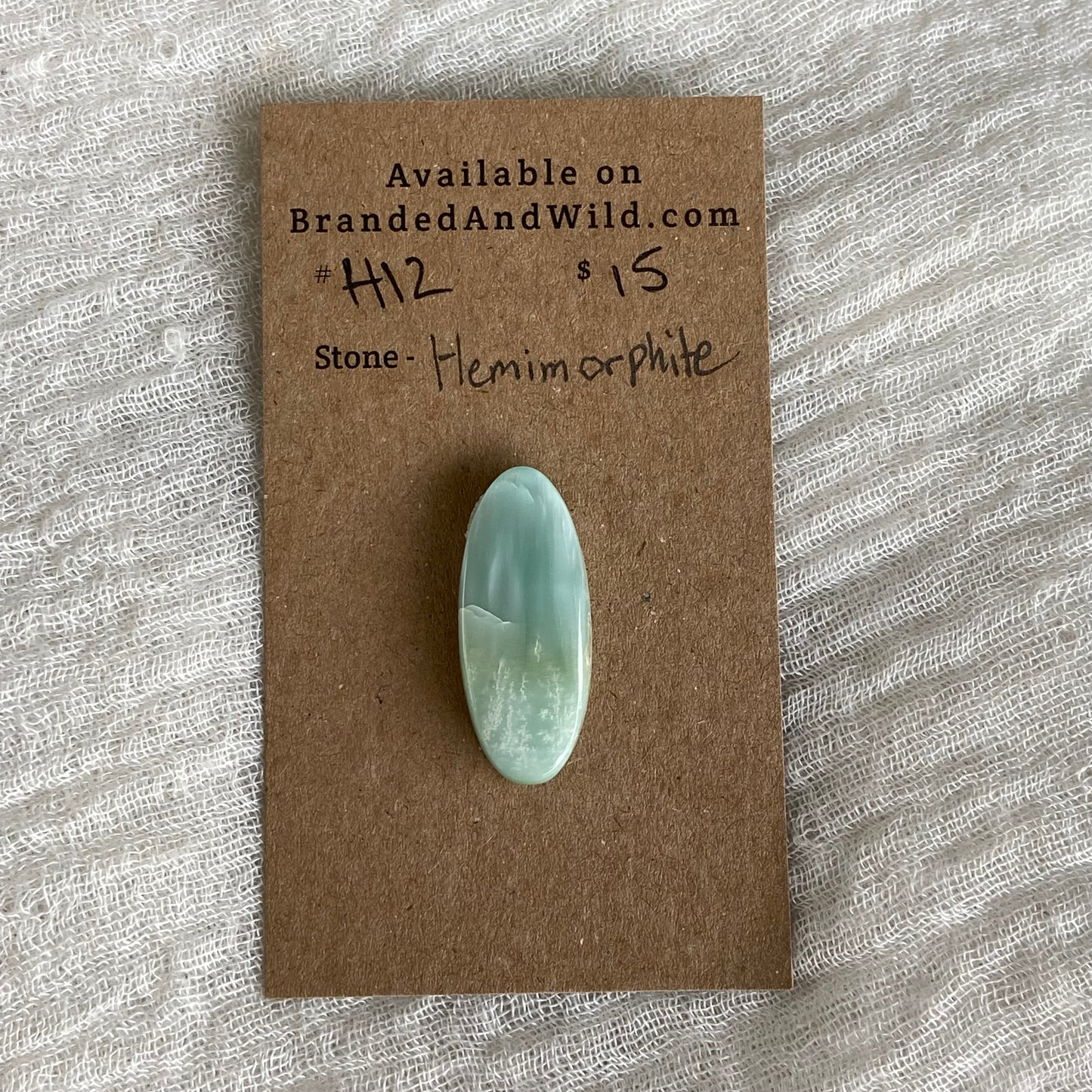 Hemimorite Cabochon - H12