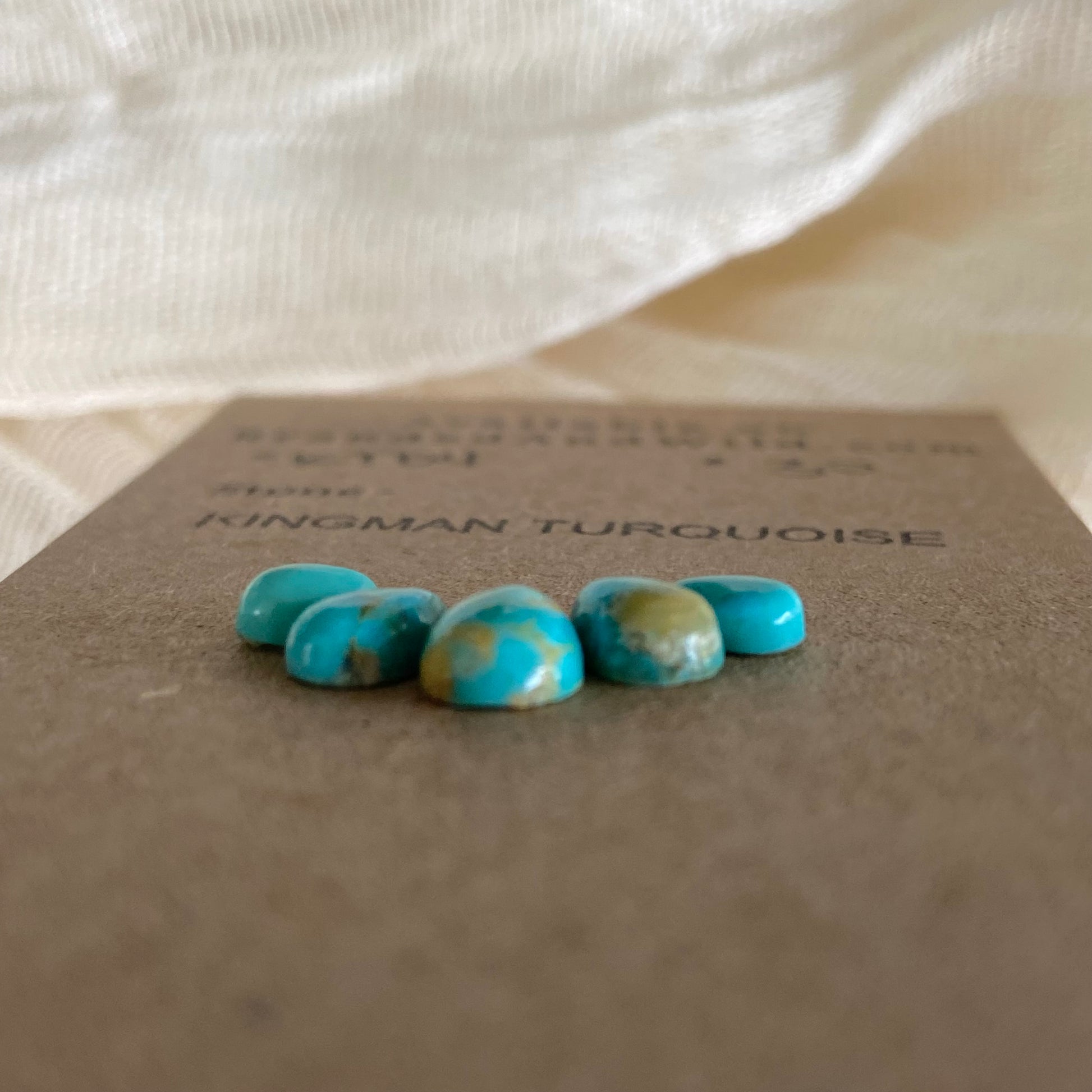 Kingman Turquoise Cabochon - KT04 3AF56E13-7878-49C1-96E7-F1FD4A819A76 Brandedandwild.com