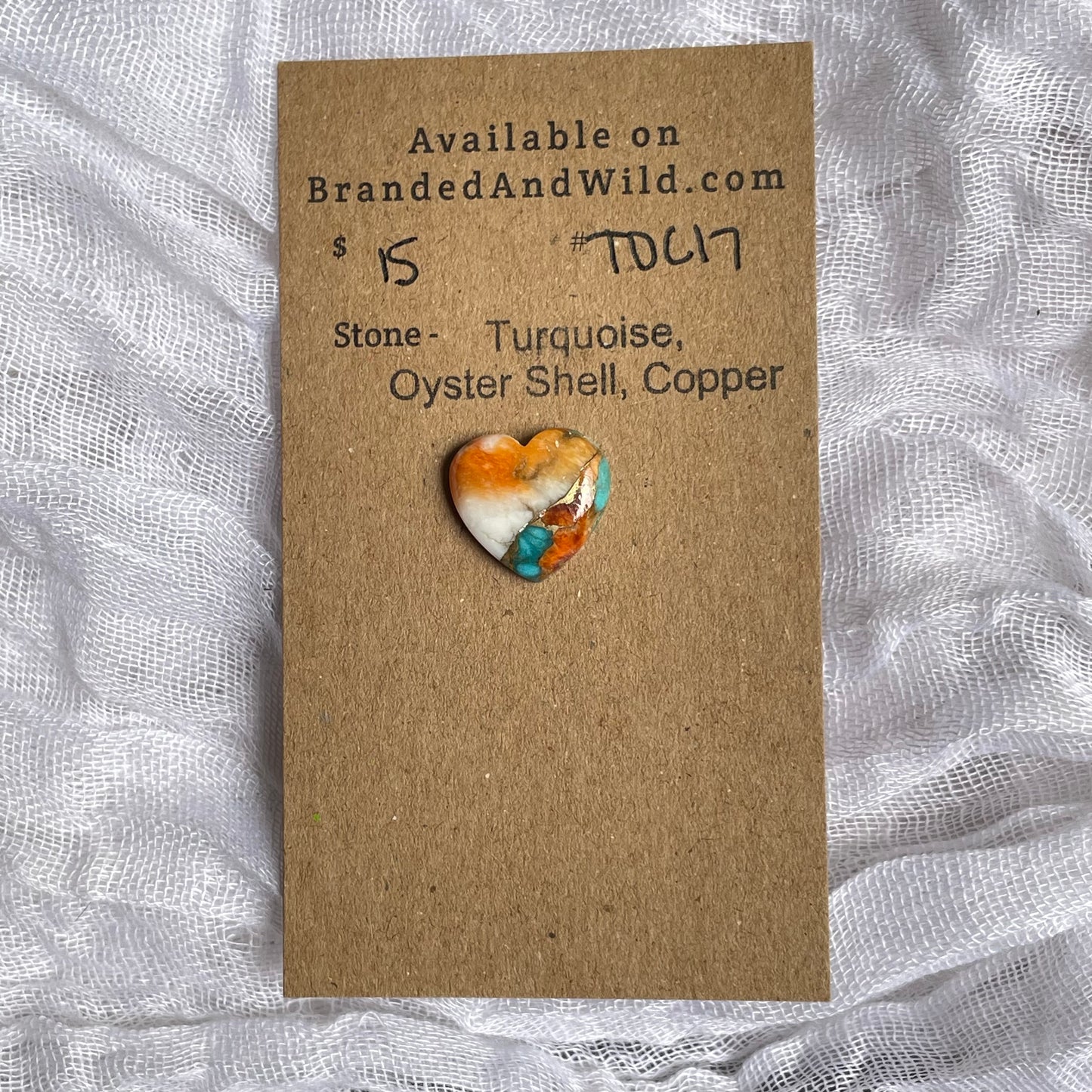 Turquoise, Oyster Shell, Copper Cabochon - TOC17 3B4CD8FA-9359-4B64-B96E-AA397A5E8574 Brandedandwild.com