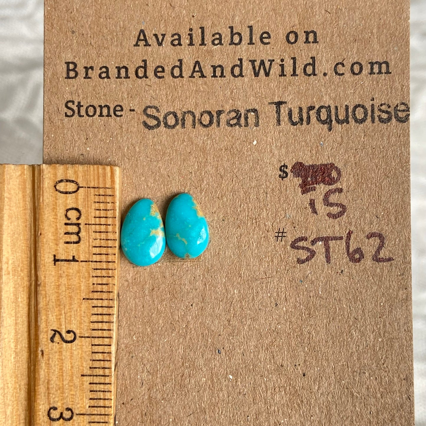 Sonoran Turquoise Cabochon - ST62 3B5EFBA4-69B0-403A-BB04-447BD9E87719 Brandedandwild.com