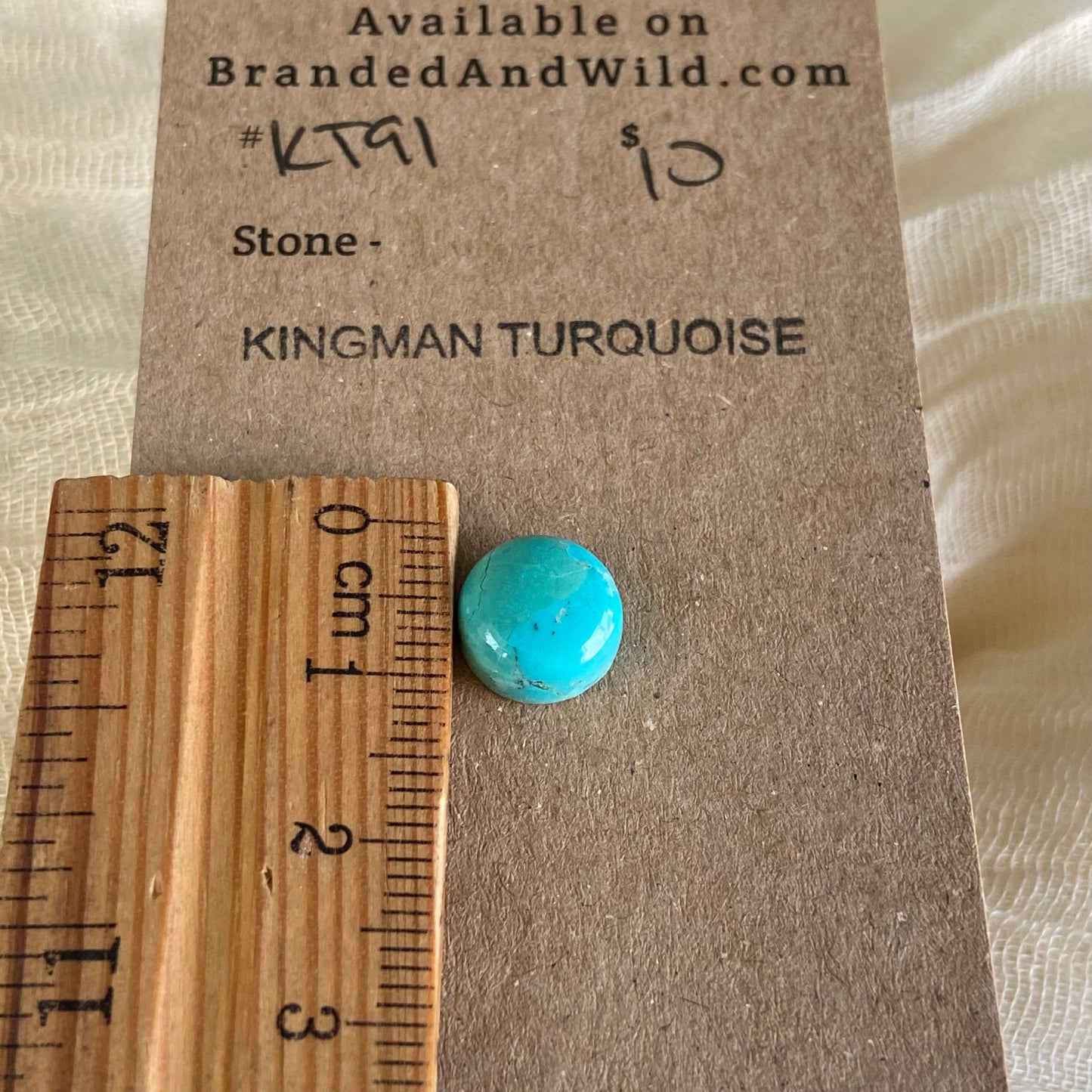 Kingman Turquoise Cabochon - KT91 3B732376-EBC3-4E07-9F1D-AD2E9D174055 Brandedandwild.com