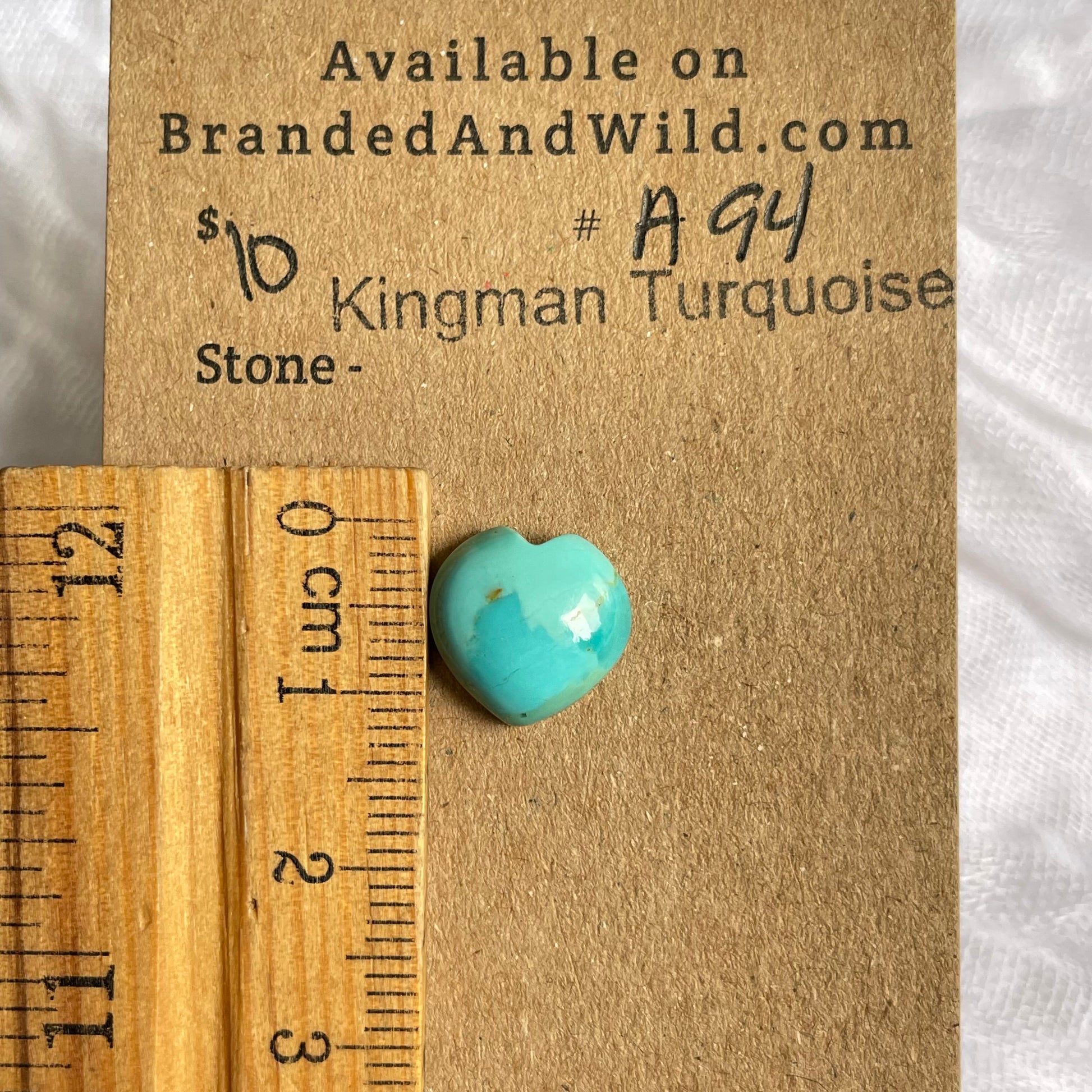 Kingman Turquoise Cabochon - KT94 3B895888-A349-4034-A4F1-40A84AFB6CC0 Brandedandwild.com