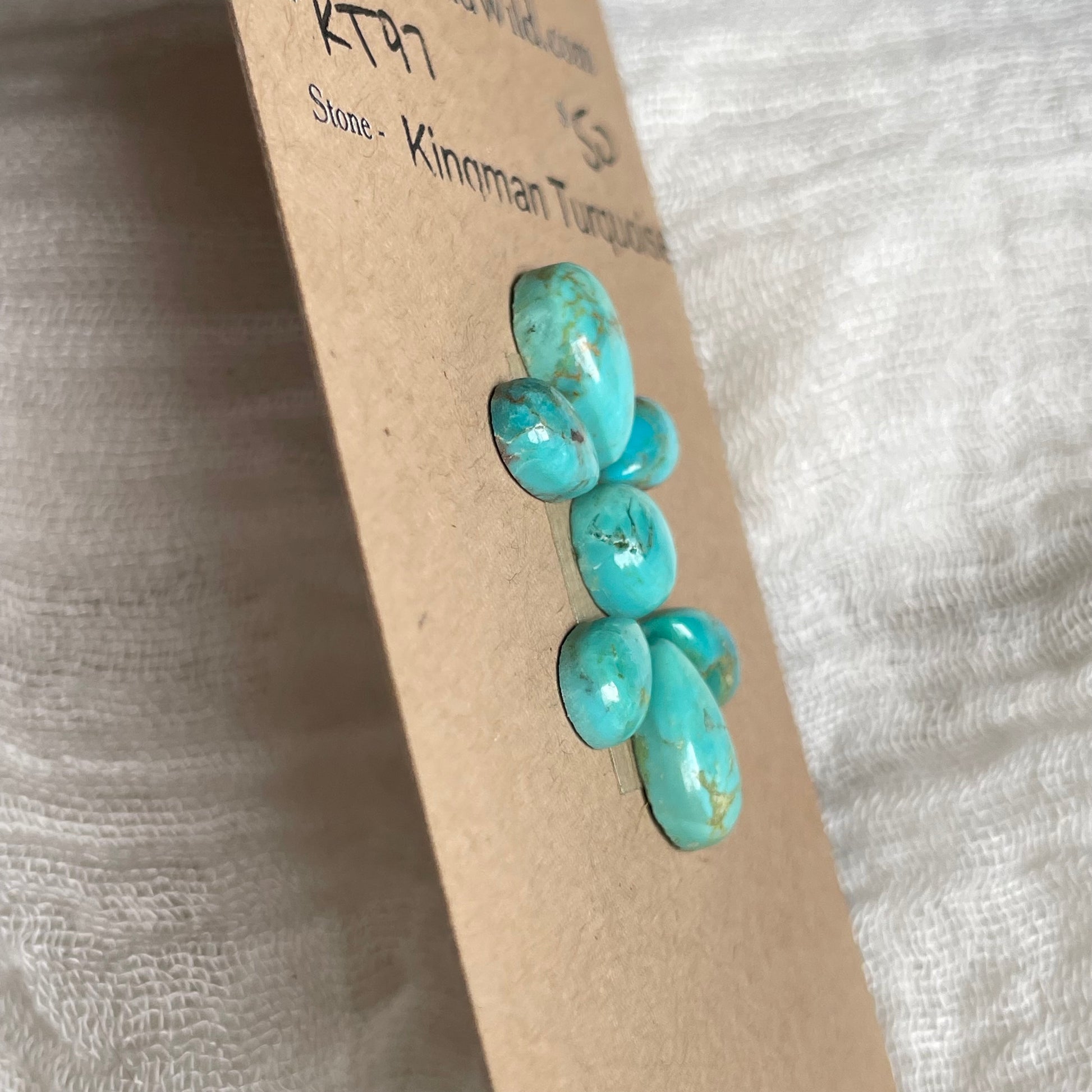 Kingman Turquoise Cabochon - KT97 3B8DD96A-A260-4396-80BB-3A1B8C9EBE7B Brandedandwild.com