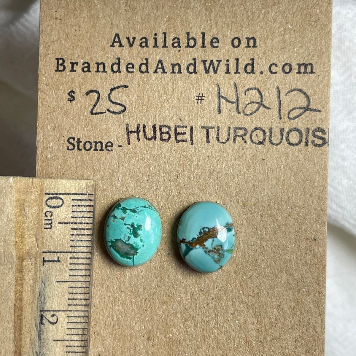 Hubei Turquoise Cabochon - H212 3B9A4FC8-159F-4829-847D-78F5DD1CFE08 Brandedandwild.com