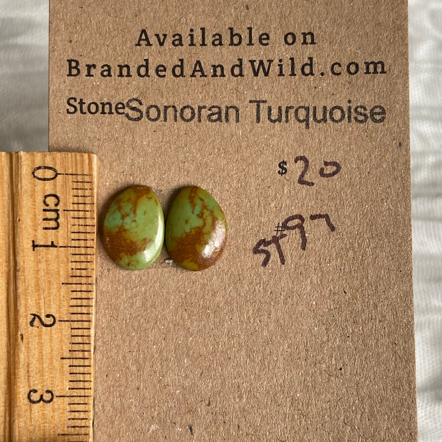 Sonoran Turquoise Cabochon - ST97 3BA441A7-49EF-4CEC-9C23-57E5007217FE Brandedandwild.com