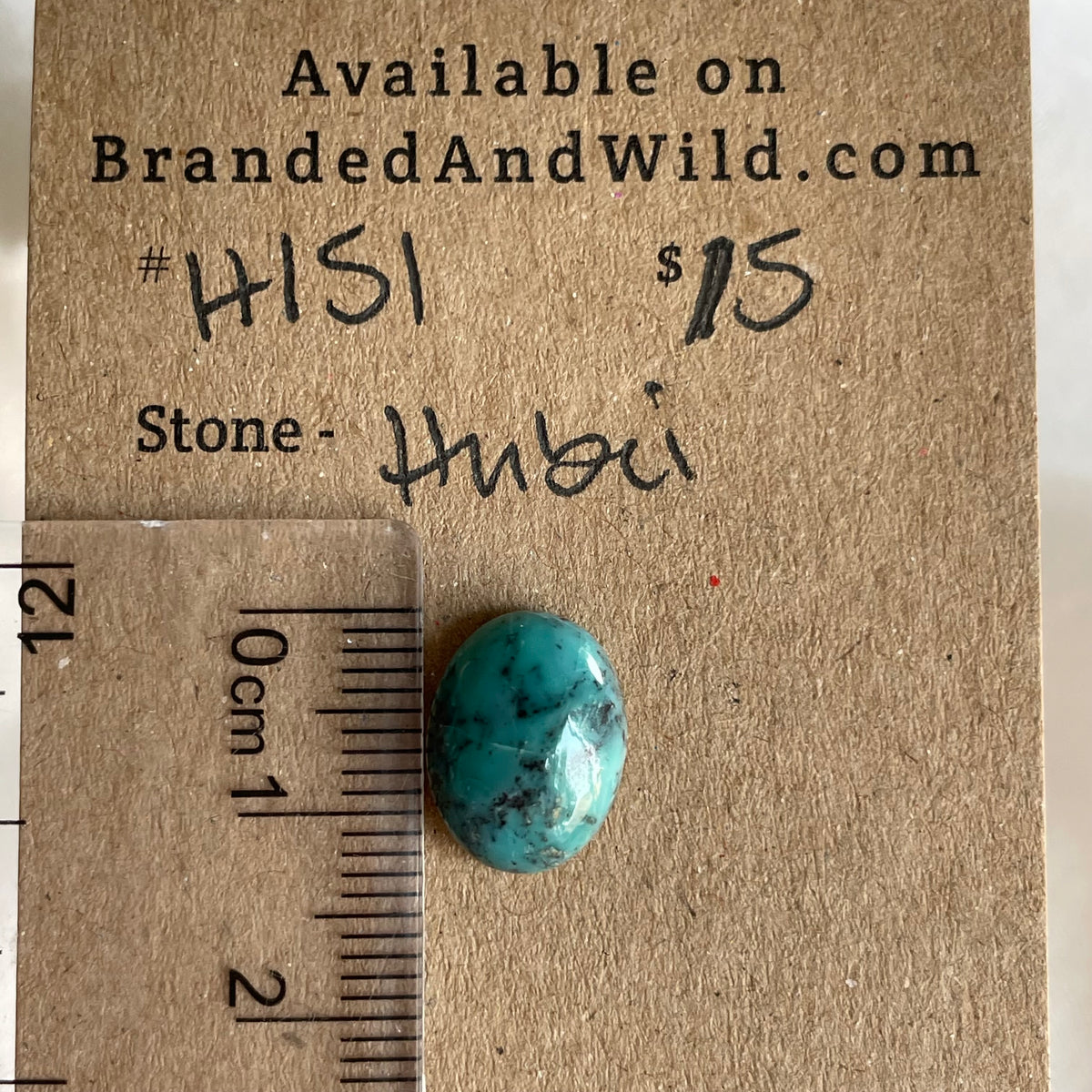 Hubei Turquoise Cabochon - H151 3BDA2934-16A3-42C0-ADBD-BBEFD993D4BC Brandedandwild.com