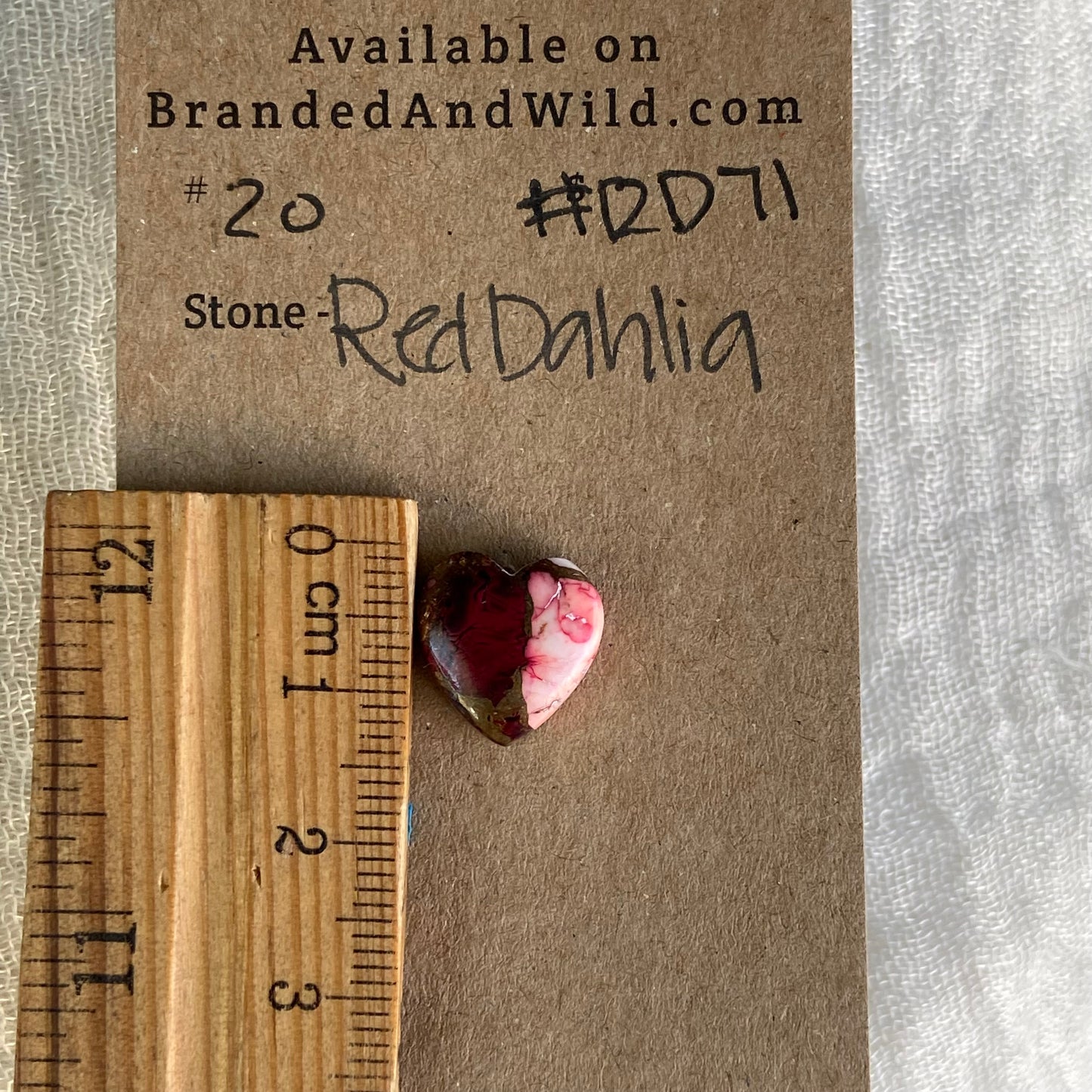 Red Dahlia Cabochon - RD71