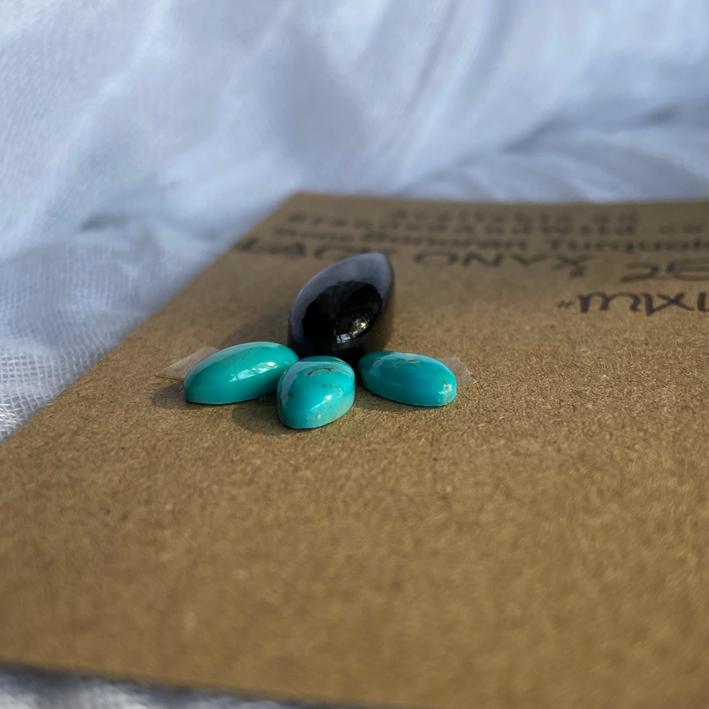 Black Onyx / Sonoran Cabochon - MIX156